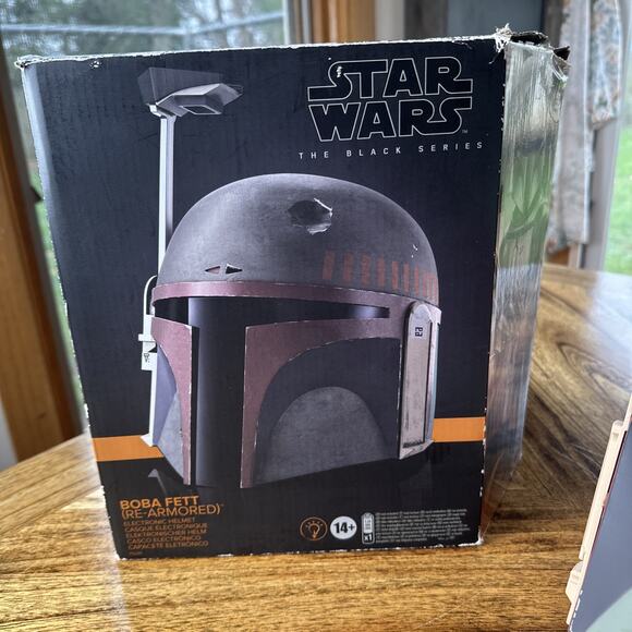 Star Wars Black Series Boba Fett Re-Armored Electronic Helmet W/Box Cosplay - Picture 8 of 11
